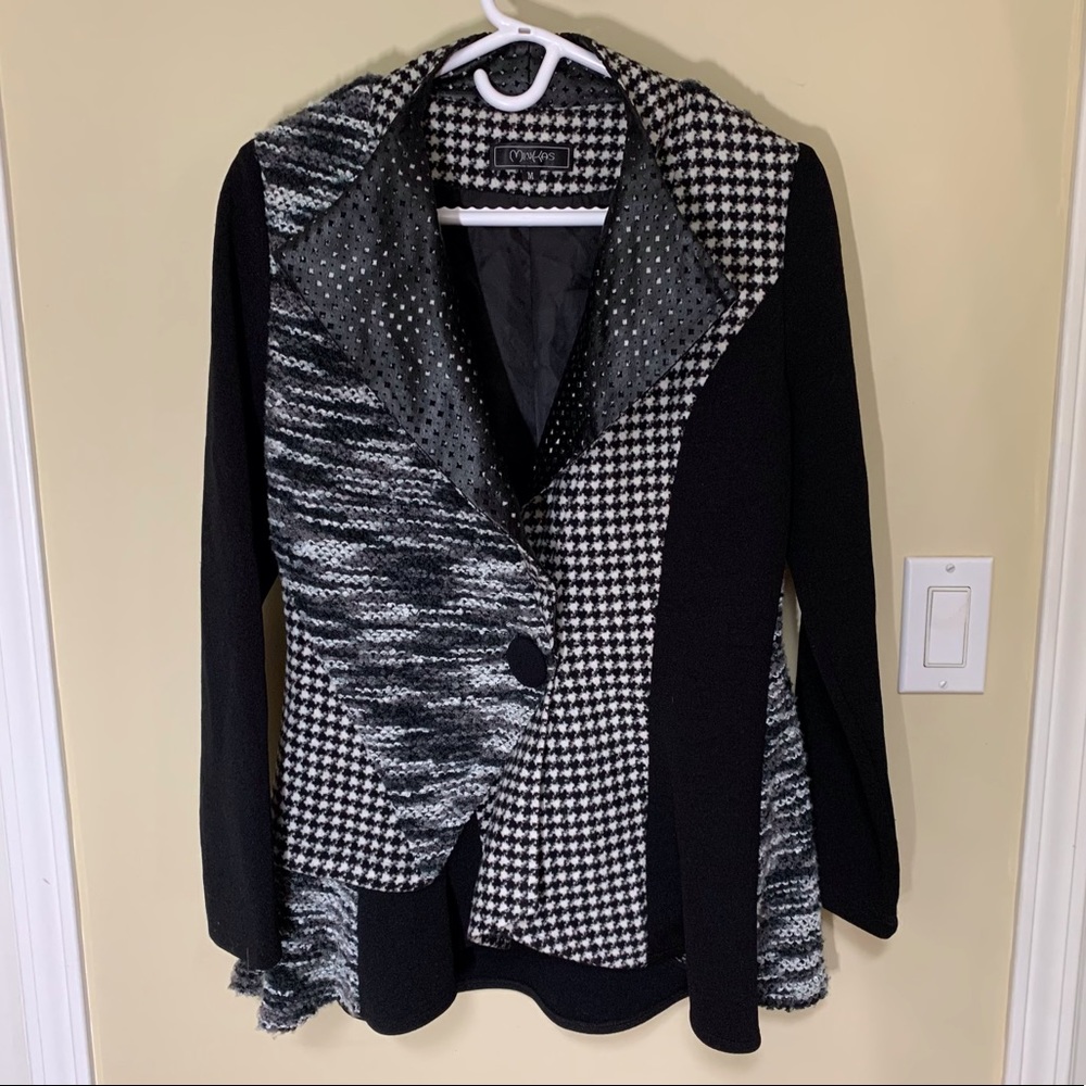 Minkas Mixed Media Blazer
